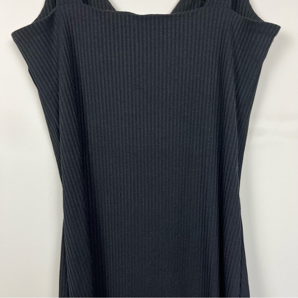 NWT WALTER BAKER BROOKLYN SLEEVELESS RIBBED MIDI DRESS IN BLACK SIZE MEDIUM - Picture 13 of 16